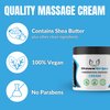 HawkGrips 8oz Massage Cream, Unscented, Massage Cream for Massage Therapy, IASTM Massage Cream, Deep Tissue, Cupping Therapy, Whole Body Muscle Cream, Neck, Foot, Non-Greasy, Non-Staining, Pack of 1