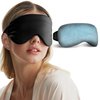 Cooling Eye Mask for Puffy Eyes - FSA HSA Eligible, Cold Eye Masks for Puffiness, Weighted Gel Eye Mask for Sleep, Reusable Ice Eye Mask for Dark Circles Migraines and Headache (Black)