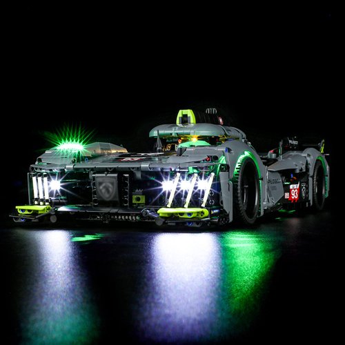 BRIKSMAX Led Lighting Kit for LEGO-42156 Peugeot 9X8 24H Le Mans Hybrid Hypercar - Compatible with Lego Technic Building Blocks Model- Not Include Lego Set