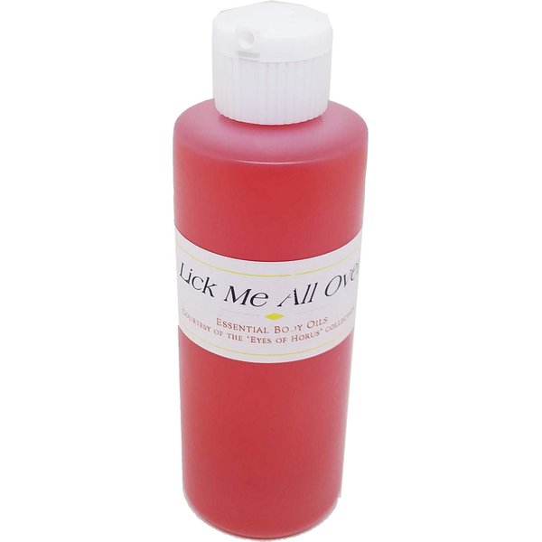 TCEShop Lick Me All Over Scented Body Oil Fragrance [Flip Cap - Red - 4 oz.] - ID#117179