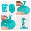 8 Pcs Green Mermaid Party Decoration DIY Felt Table Centerpiece Under The Sea Party Decorations for Ocean Theme Girl Little Mermaid Birthday Baby Shower Party Supplies