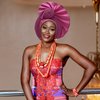 QliHut Nigerian Gele Headties with Beads and Stones African Headtie Women Head Wrap Already Made Auto (Pink)