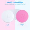 QVVQ 12PCS Contact Lens Case, Colorful Contact Lens Box Left/Right Eyes Holder Container, Outdoor Mini Contact Lens Soak Storage Kit for Travel&Home.