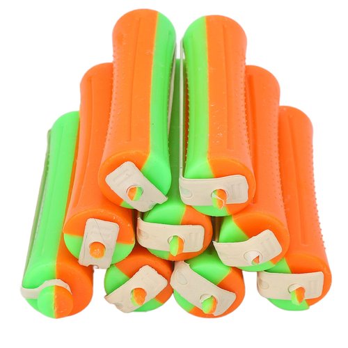 Hair Perm Rods Set, Hair Perm Rods Cold Rods Perming Rods Curlers Universal Thickened Nonslip DIY Orange Perm Rods Hair Curling Rods Hairdressing Tools for Beginner for Home Hair