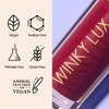 Winky Lux Very There Lip Oil, Nude Pink Lip Oil, Hydrating Lip Gloss Tint, Tinted Pink Glossy Lip Balm, Juicy Non Sticky Lip Gloss, Draped in Color Lip Tint with Jojoba Oil, Berry