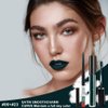 AMY'S DIARY 2Pcs Dark Green Matte Lip Liner and Lipstick Makeup Set, Green Lip Stain Lip Gloss Matt Liquid Lipstick 24H Long Lasting lapiz labiales mate 24 horas originales larga duracion