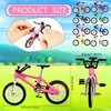 Kugliwa 16 Pcs Mini Finger Bikes Miniature Bicycle Toy Extreme Sports Mountain Bike Metal Game Set for Kids Adults Creative Game Cake Topper Favors Gifts, 8 Colors