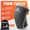 ProFitness Knee Sleeves Weightlifting for Men & Women | 7mm Thick Neoprene Knee Sleeve | Supportive Knee Compression Sleeve for Working Out, Squats, Powerlifting, Deadlift, CrossFit & Knee Support