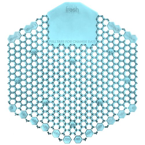 Wave 3D Urinal Screen 10 Pack- Ocean Mist