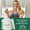 Avocado Hair Mask Infused with Biotin, Hair Thickening, Deep Conditioning for Healthy Hydrated Hair, Nourishing Avocado Oil Cream for Hair Growth and Volume, Helps Restore Damaged Hair, Sulfate Free