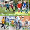 DRAMATION Soccer Ball Games for Kids, Soccer Goal Game with 3 Inflatable Velcro Balls, Indoor and Outdoor Backyard Games Toys for Ages 5-7 8-12, Soccer Gifts for 3 4 5 6 7 8 Year Old Boy Toys