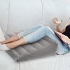 Inflatable Wedge Pillow for Sleeping, Portable Travel Wedge Pillow for Sitting in Bed, Inflatable Wedge Pillows for Travel, Blow Up Wedge Pillow Under Knee Pillow