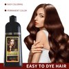 MOKERU Professional Argan Oil Hair Dye Color Shampoo 500 ML I New & Improved Formula Ammonia Free Paraben Free I Instant Fast Acting Long Lasting Signature Platinum Line by Maani (Light Brown)