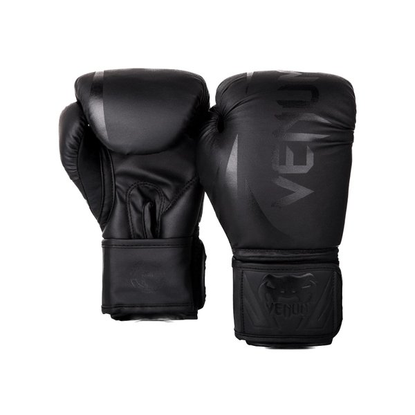 Venum Challenger 2.0 Boxing Gloves - for Kids - Black/Black, 6 oz