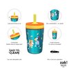 Zak Designs Bluey Kelso Tumbler Set, 15 fl.oz. Leak-Proof Screw-On Lid with Straw, Bundle for Kids Includes Plastic and Stainless Steel Cups with Bonus Sipper, 3pc Set, Non-BPA