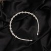 Jumwrit Bridal Pearl Headbands White Faux Pearl Headbands Bridal Hair Hoop Big Pearl Tiara Crown Wedding Hair Accessories for Women Girls(3pcs)