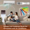 Cenipar 4PCS Air Conditioner Condenser Fin Comb Set Include FCR6 Fin Comb,Metal Radiator Fin Comb and 2 Pack Condenser Fin Comb Brush HVAC Fin Comb for Air Conditioner