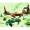 Gemini&Genius 2Pcs Crabs Marine Animal World Sea Animal Action Figure Ocean Model Toy Educational, Role Play, Cake Toppers, Swimming Toys, Bath Toys, Christmas Stocking Stuffers for Kids