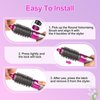 PUREGUST Round Brush Attachment for Dyson Air wrap Oval Round Volumizing Brush for Dyson Airwrap Accessories, Rose