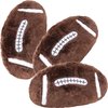 Conagel 3 Pcs Sports Throw Pillows Soft Plush Fluffy Basketball Football Baseball Cushion Pillows Cute Stuffed Sports Pillow for Home Room Bedroom Sofa (Football)