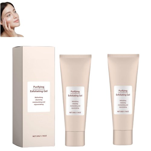 ROTPONY Purifying Exfoliating Gel, Exfoliating Gel Scrub for Face and Body, Deep Cleansing Hydrating Facial Scrub for All Skin