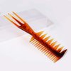 3 Pieces 3-in-1 Double-Sided Plastic Fish Tail Comb: Multifunctional Styling Tool for Hair Coloring, Highlighting, Balayage, and Microbraiding