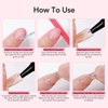 Curvlife Newly Upgraded Quick Drying 10g Semi Solid Nail Glue with 10ml Remover for Press On Nails Tips No Need for UV Lamp Long Lasting Fake Acrylic Nails Kit Glue Gel