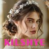 Kilshye Flower Bride Wedding Headband Leaf Bridal Headpiece Pearl Prom Hair Band for Women and Girls (Silver)