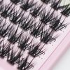 DIY 120Pcs Cluster Lashes C Curl Natural Look Mixed Size False Eyelashes Volume Eyelash Extension Dramatic Eyelash Makeup Tools (10/12/14/16mm)