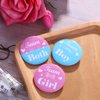 Yaomiao 30 Pieces Team Girl boy Button Pins Gender Reveal Button Pins Baby Shower Pink blue Button Pin for Party Favors Gender Reveal Party game Supplies, 1.5 Inches