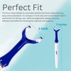Paro Dental Floss Holder, The Perfect Grip Reusable Flosser Handle for Oral Cleaning, Refillable and Easy to Clean, Works Best with Riser Floss