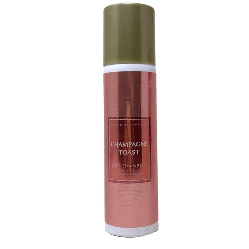 Bath and Body Works Champagne Toast Dry Shampoo with a Himalayan Salts Springs Sample Soap.