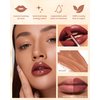 Hydrating Lip Tint Stain-1Pcs Tinted Plumping Lip Glow Oil, Moisturizing Water Lip Stain Makeup, Pigmented Non-Sticky Vegan Lip Gloss, Multi-Use Lip & Cheek Tint, Nude Glossy Finish, Cruelty Free-02#