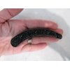 Generic Black art deco sparkly banana hair claw clip with rhinestones