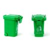 AITING Kids Push Toy Vehicles Garbage Truck's Trash Cans Toys Mini Curbside Vehicle Garbage Bin