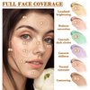 6 Colors Correcting Concealer Palette, Waterproof Long Lasting Full Coverage Contouring Foundation Concealer Palette, Makeup Cream Contour Highlighting Concealer Palette Makeup Kit with Brush（#01）