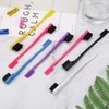 Boao 14 Pcs Edge Brush Bulk Double Sided Edge Control Eyebrow Brush Hair Comb Comb Smooth Grooming for Women, 7 Colors