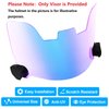 Clear Blue Football Visor, Football Helmet Visor for Adults&Youth, Eye Shield Visor with Football Visor Clips, Easy Install Football Visors for Helmet Football Protection Gear