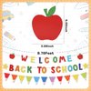 34 PCS Welcome Back to School Banner Decorations - Vibrant Unique Design First Day Classroom Sign, Reusable 9.78ft Long Pennant For KindergartenPreschool Hallway Party Class Celebration Decor