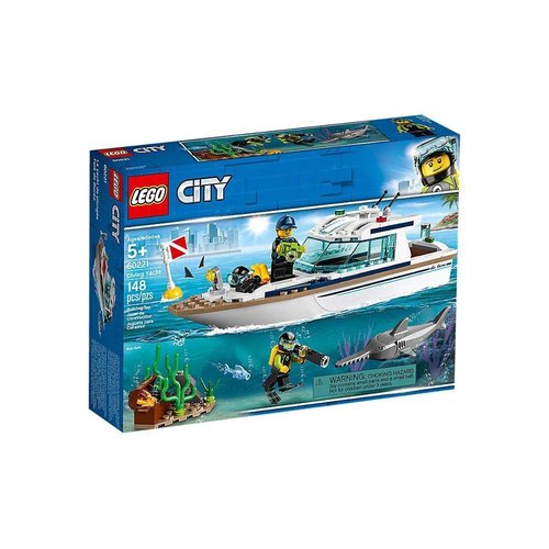 LEGO City Great Vehicles Diving Yacht 60221 Building Kit (148 Pieces)