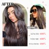 Dark Brown Clip in Hair Extensions Real Human Hair 18Inch Brazilian Remy Human Hair for Women Straight Clip ins Natural Soft Double Weft Extensions for Woman 120g 7pcs 16clips One Pack