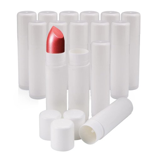 15 Pcs 0.5oz Lip Balm Tubes Empty DIY Lipstick Tubes Refillable 15g Lip Balm Containers Lip Gloss Tubes Deodorant Containers (white)
