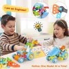 MOONTOY STEM Toys for 3 4 5 6 7 8+ Year Old Boy Valentines Birthday Gift Toddler 3-5 Block Stem Kits Building Toys for Kids Ages 4-8 5-7 6-8 4-6 8-12 Erector Set Educational Creative Activities 118pcs