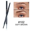 PHOERA Eye Makeup Kit, Include Eyebrow Pencil,Eyeliner and Eyebrow Gel Clear,Ultra-Fine Mechanical Eyebrow Pen, Clear Eyebrow Shaping Wax (102#Soft Brown)