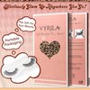 VYRILA Wispy Lashes 0.05mm PBT Fiber Natural Lashes, 0.2mm Superfine Band Cat Eye False Eyelashes, 5 Pairs Fluffy Strip Lashes Mink Lashes (Aura-5 Pairs In 1 Pack)