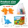 NAODONGLI 26 Pcs ABC Learning Toys for Toddlers 2-4 Years,Double Sided Dinosaur Alphabet Matching Games for Kids,Montessori Educational Preschool Learning Activities Toys Gifts for Boys Girls Ages 3+