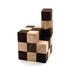 BSIRI Snake Puzzle Cube Classic Games (M Size) - 3D Mind Puzzles for Adults in Hand with Wooden Cube Designs of Magic Game for Educational Brain Games for Kids to Challenges Brain Teasers Puzzles Kids