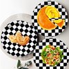 HSPAIDYP 40 Pcs Black and White Checkered Race Car Party Supplies Racing Themed Paper Plates 7" Black and White Checkered Dessert Plates for Kids Car Sports Themed Race car Birthday Party Decorations