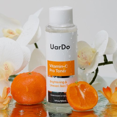 Uardo Vitamin-C Pro Toner 6 Fl Oz | 180ml - usn115 | for All Skin Types & Dull/Uneven Tone | Restore Balance | Moisturizing | Even Skin Tone | for Women and Men