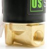 1/4" NPT Brass Electric Solenoid Valve 12VDC Normally Closed VITON (Standard USA Pipe Thread). Solid Brass, Direct Acting, Viton Gasket Solenoid Valve by U.S. Solid.
